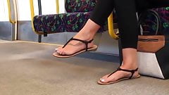 Candid teen soles sandal play