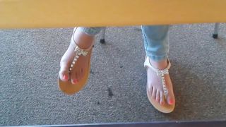 best of Teen soles sandal play candid