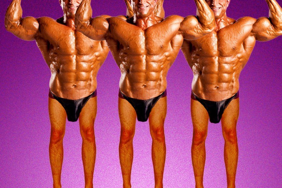 Tribune reccomend flexing biceps showing muscles body tremendous