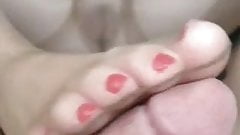 best of Nails footjob pink