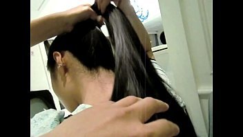 Indian girl long hair saloon