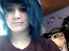 Blue haired emo