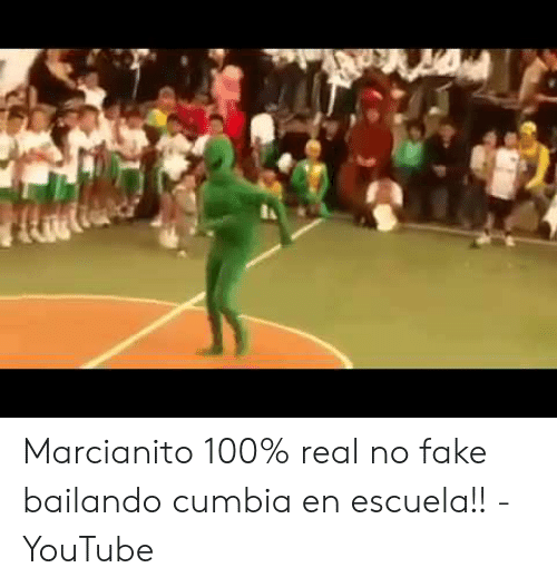Marcianito bailando cumbia real feik