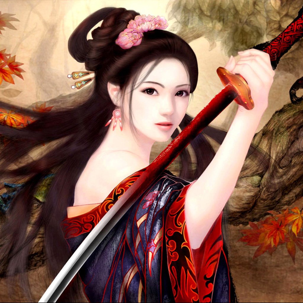 Warrior girl asian
