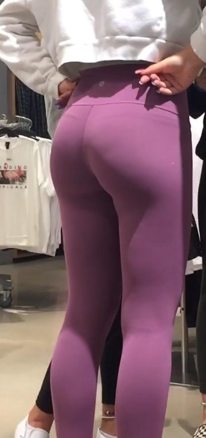 best of Yoga pants purple leggings candid