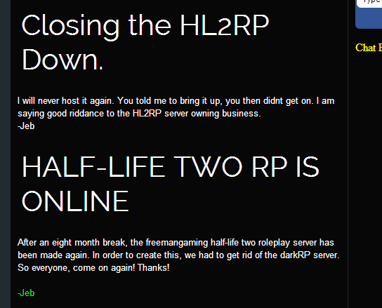 Tribune reccomend half life code hl2rp reference