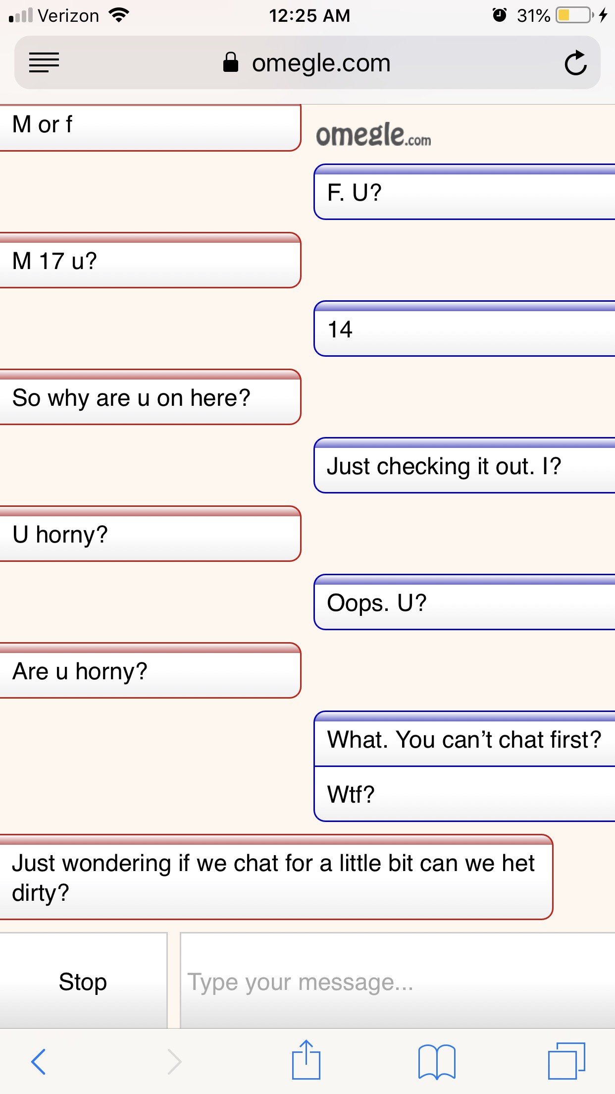 Cutie shows omegle