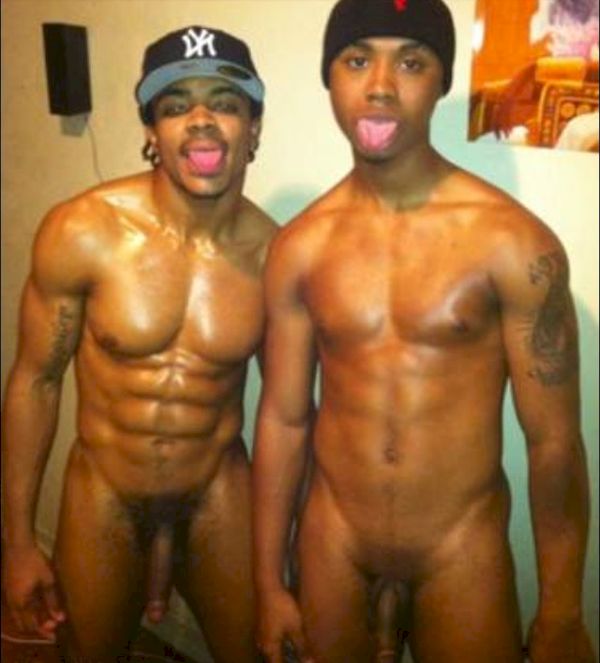 Naked black and latino men