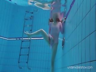 Girl swim underwater uniform