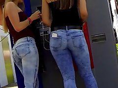 Candid milf tight jeans round