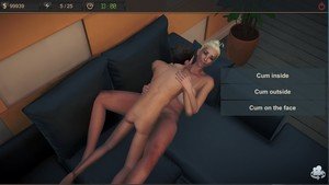 Amateur pretty blonde performs anal