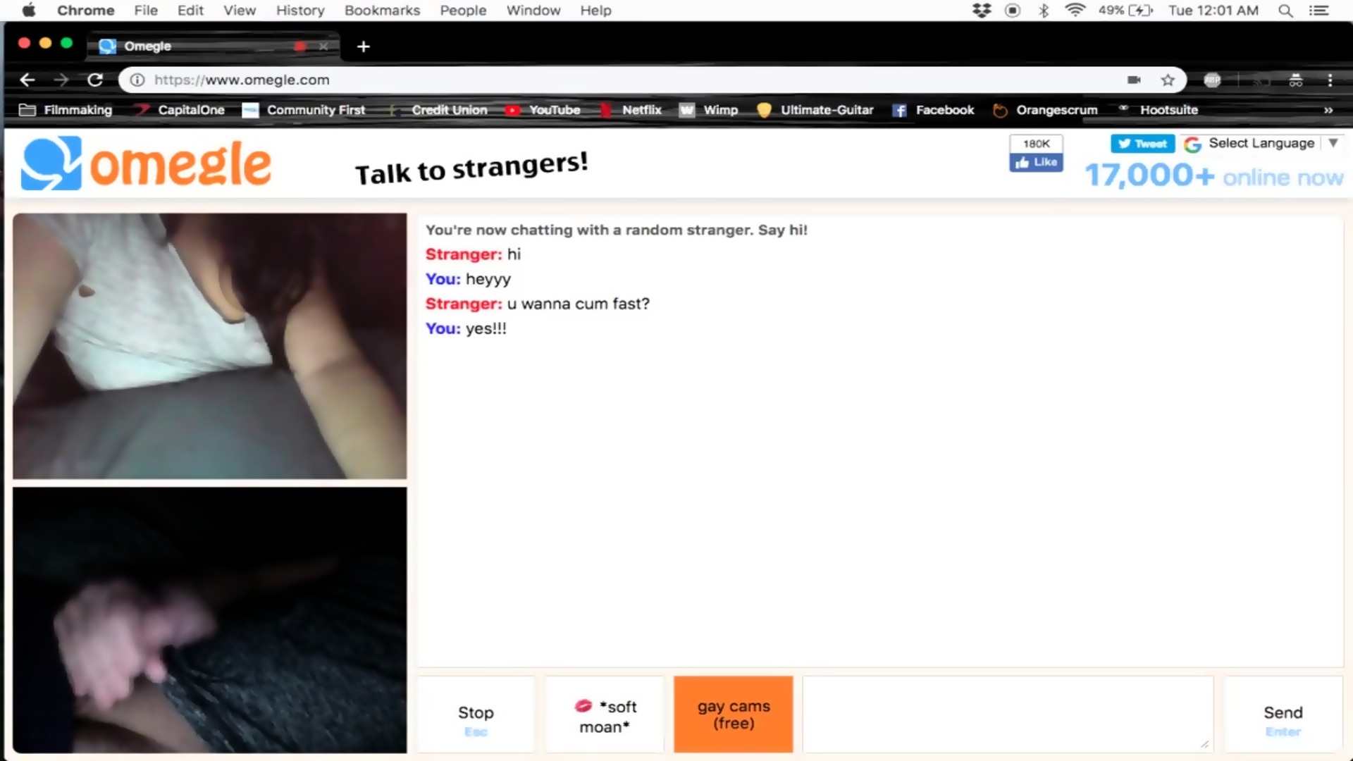 AK47 reccomend omegle girl like dirty show