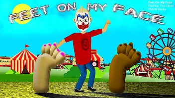 Clown porn pussy eating flipflop