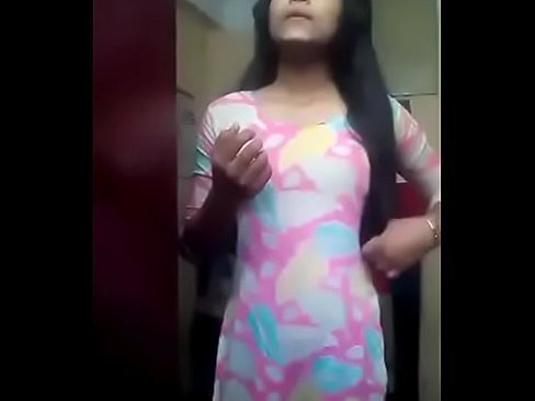 Indian girl strips while talking