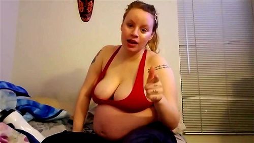 Stuffed girl showing belly