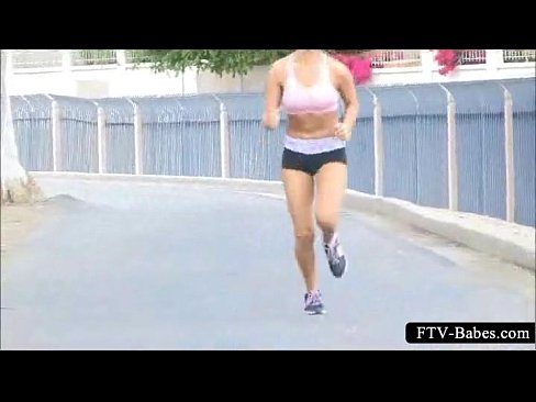 best of Perfect pussy jogging flashing girl