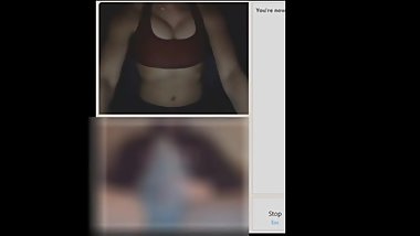 Omegle Chronicles: Canadian teen shows her perfect tits for my cum.
