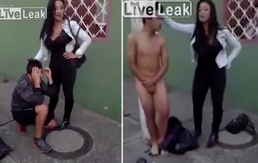 Clinic reccomend woman strips naked in public
